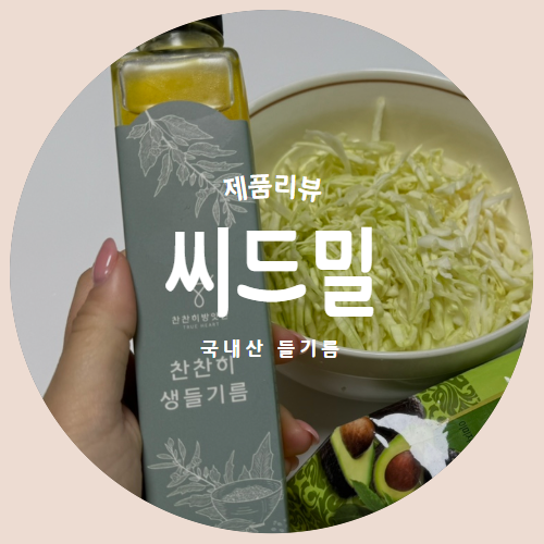  씨드밀 찬찬히방앗간 들기름으로 저속노화 양배추샐러드 레시피 리뷰