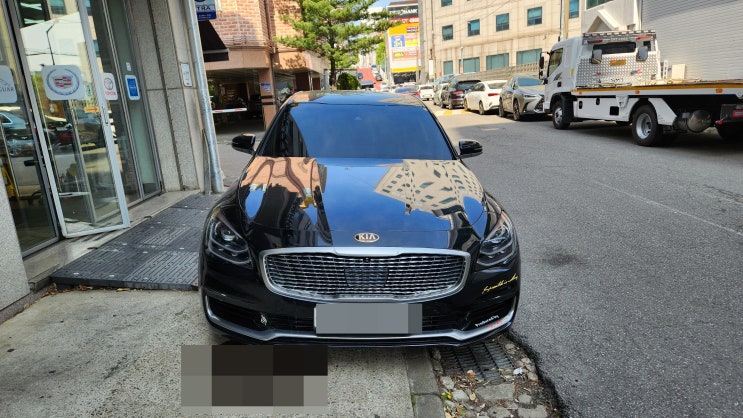  기아 더 뉴 k9 카카오 파츠 S 앰비언트 작업으로 실내 분위기 바꿔보기~