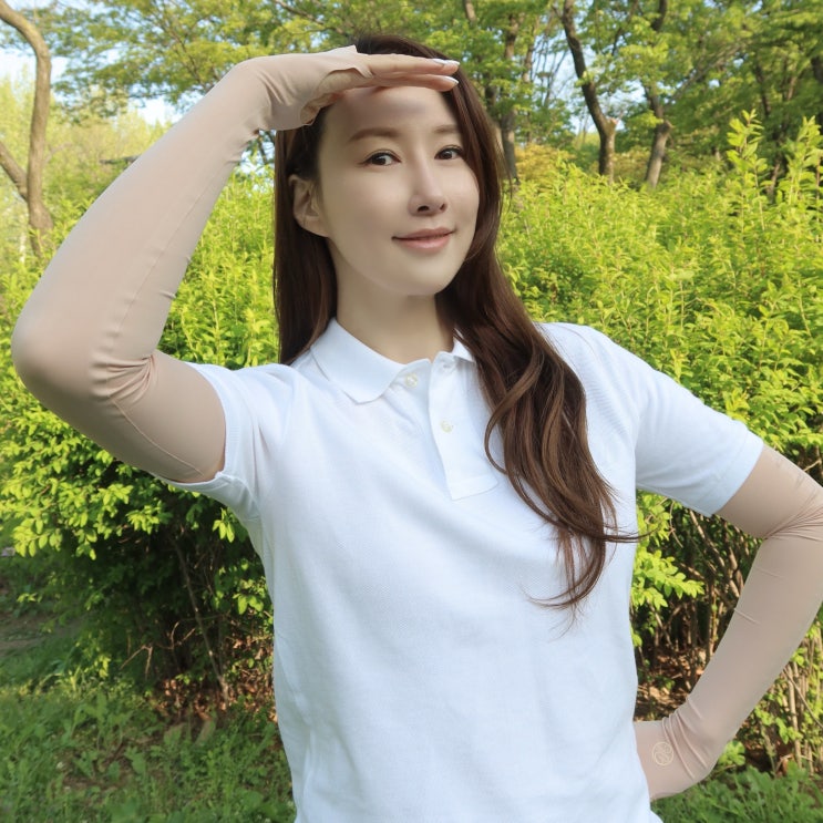  모델로 99.9% 자외선차단 이시영 팔토시 쿨토시 편해
