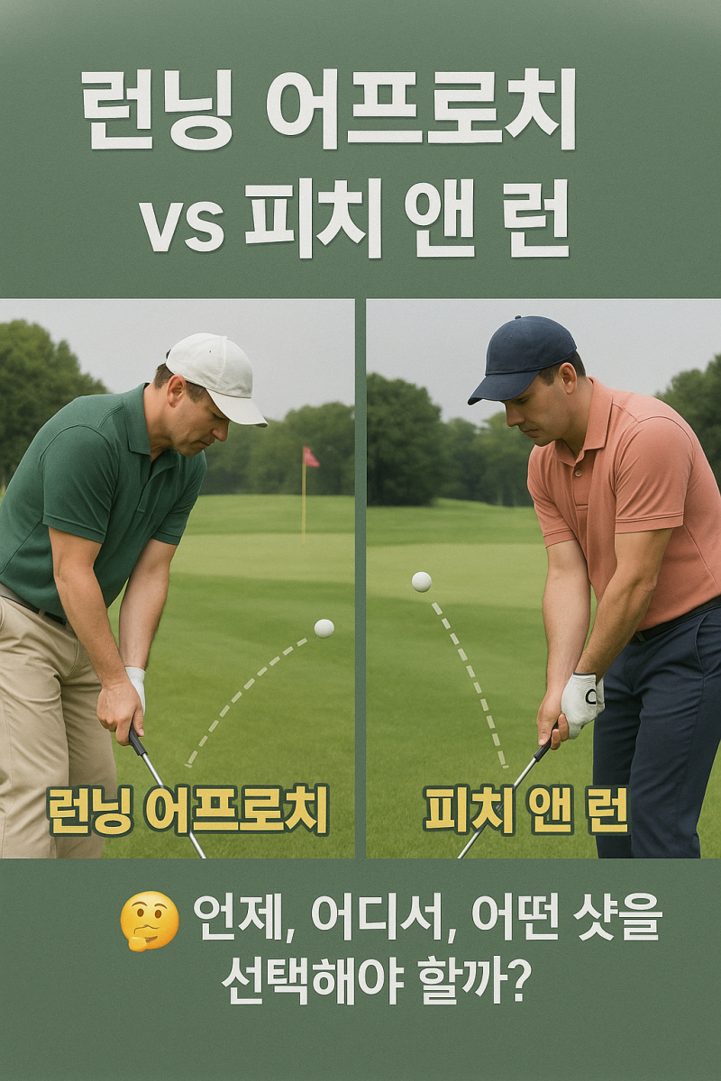 ️ 런닝 어프로치 vs 피치 앤 런┃언제, 어디서, 어떤 샷을 선택해야 할까?