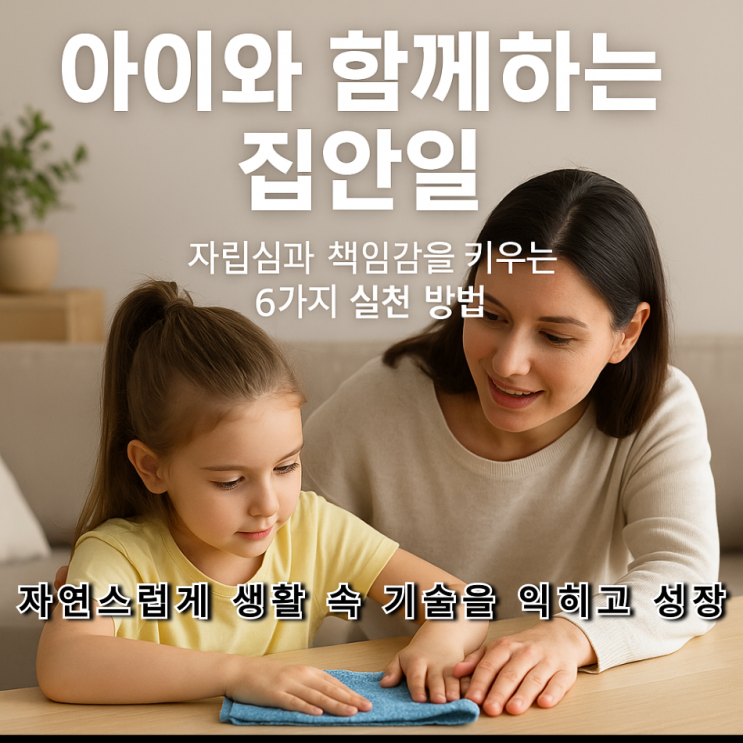  아이와함께하는집안일 아이의 자립심과 책임감을 키우는 일상 속 작은 실천