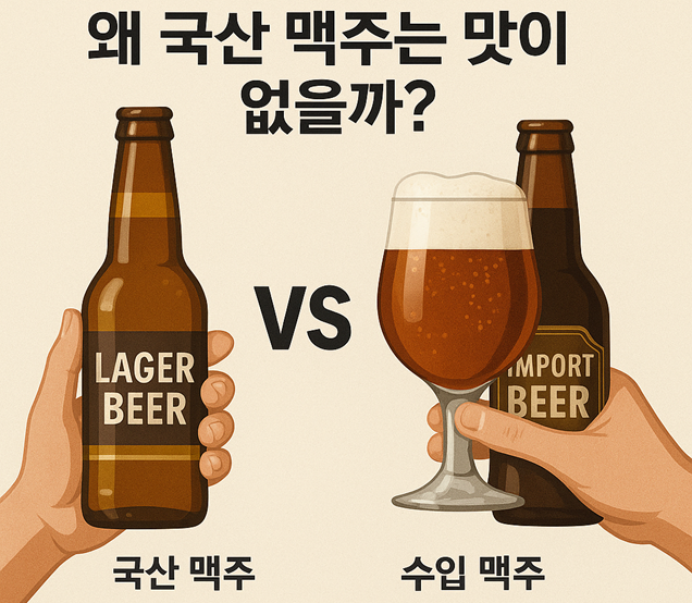  왜 국산 맥주는 맛이 없을까? 국내1위 맥주는?