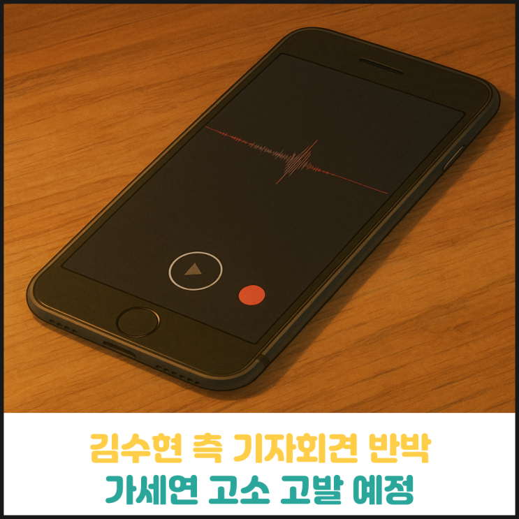 김수현 측 김새론 녹취는 위조, 가세연 고소 고발 예고 김수현 측 김새론 녹취는 위조, 가세연 고소 고발 예고