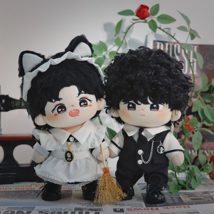  20cm 늑대 집사와 야옹 메이드 세트 인형옷 아이돌인형옷