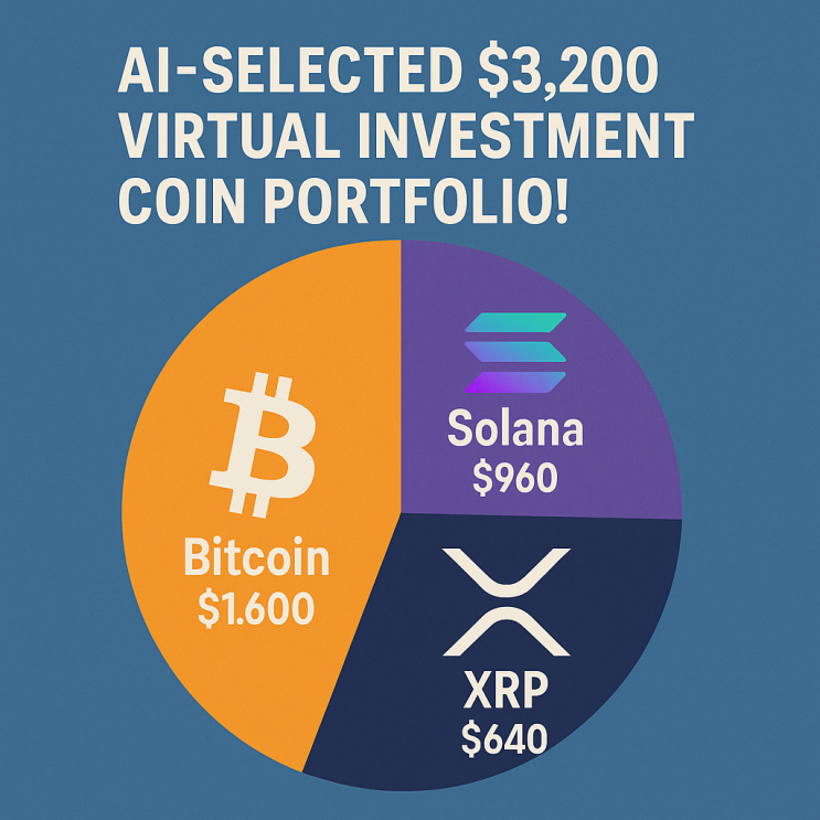  AI가 선택한 3,200달러 가상 투자 코인 포트폴리오 : 비트코인, 솔라나, XRP 집중 분석