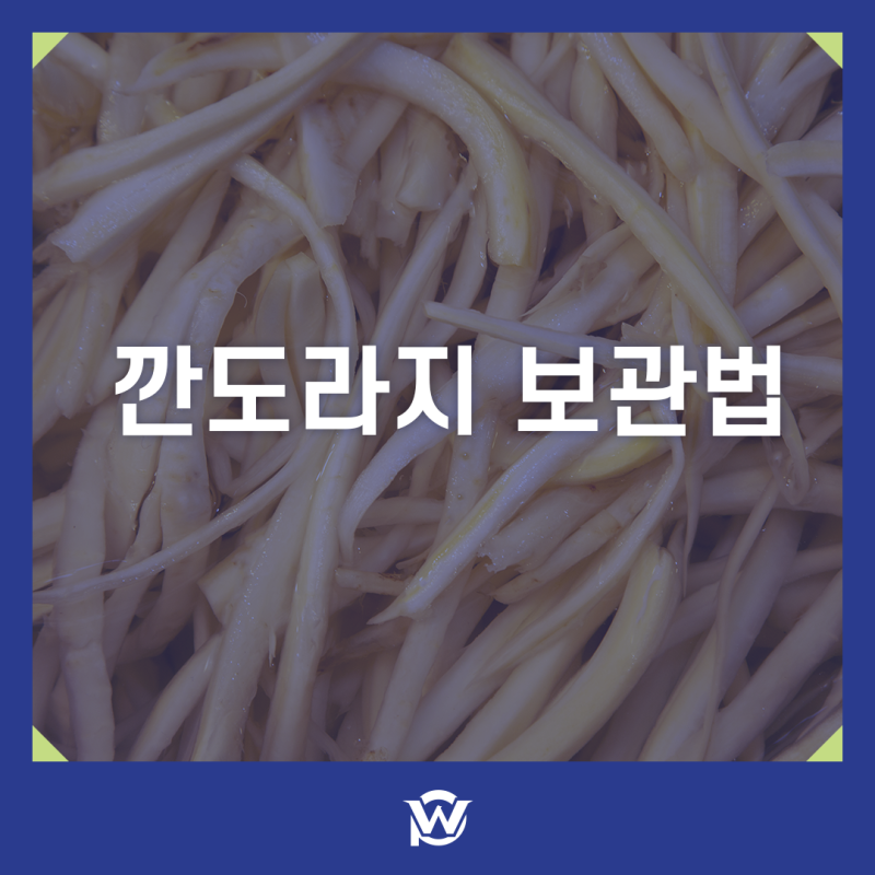 깐도라지 보관법 냉동 · 냉장 · 유통기한은 ?
