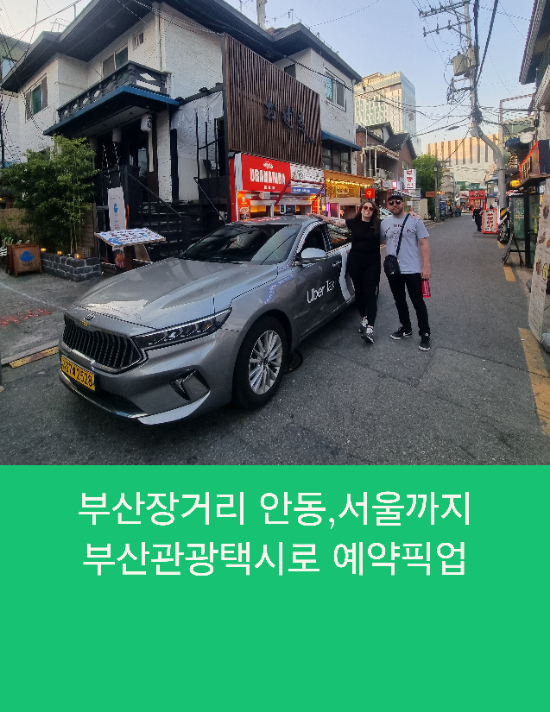  부산장거리 안동,서울까지 부산관광택시로 예약픽업