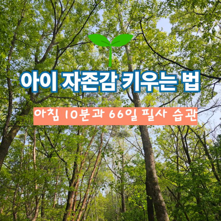  아이 자존감 키우는 법, 아침 10분과 66일 필사 습관