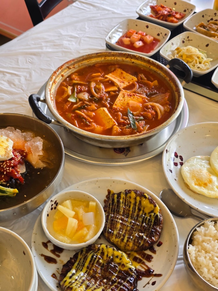  목포 평화광장맛집 서울해장국 김치찌개 냉면 점심추천