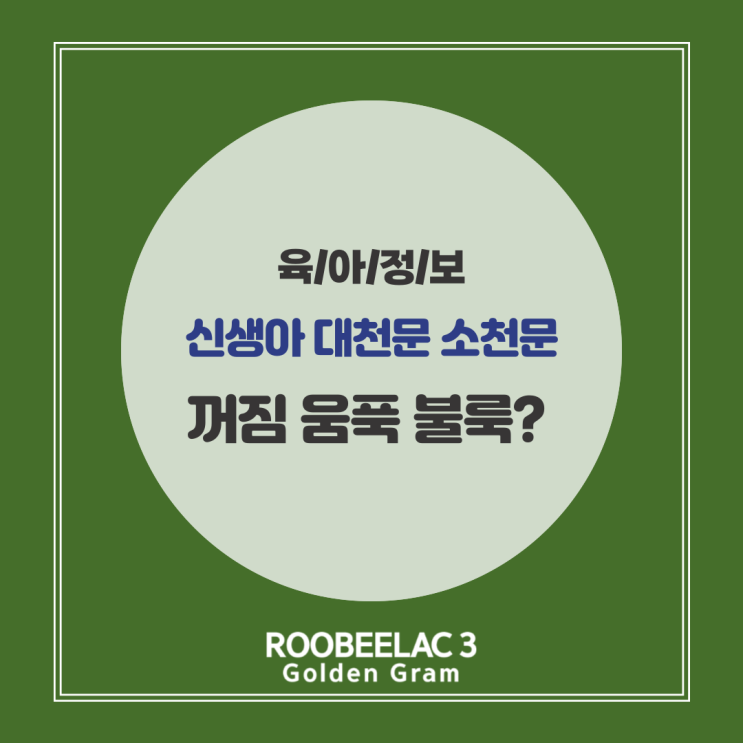  신생아 대천문 소천문 크기 위치 및 닫히는 시기 꺼짐 움푹 불룩 by. 덴마크 슈퍼 프리미엄 분유 루비락 3
