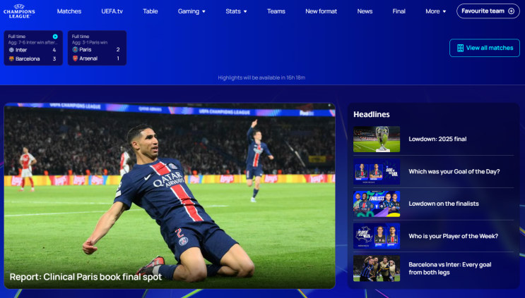 25년 5월 8일자 스포츠 기사 " <b>이강인 UCL</b> 결승 진출! <b>PSG</b>... 