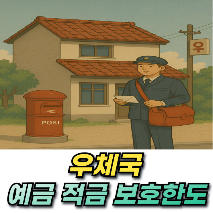  우체국 정기예금 추천 적금 금리와 예금자보호한도까지