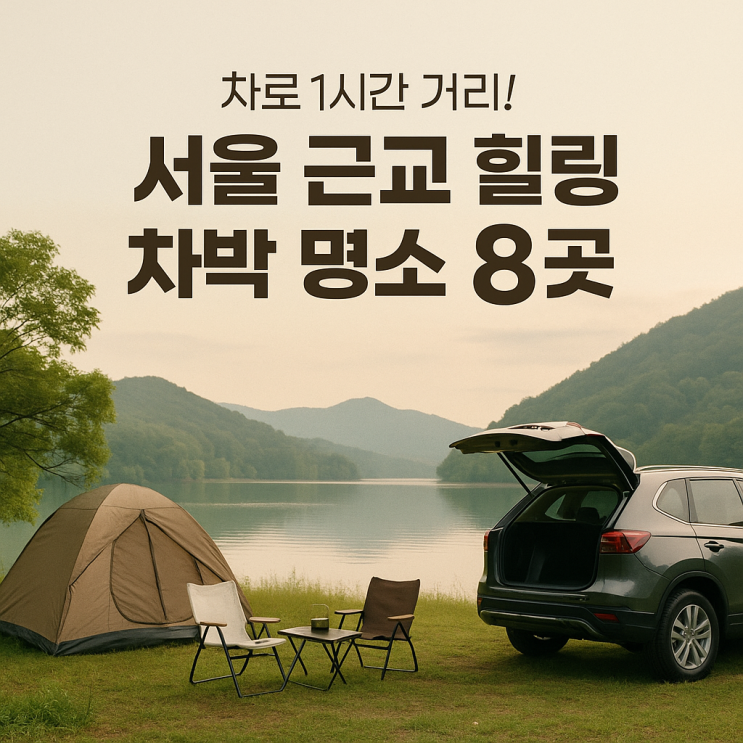  차로 1시간 거리! 서울 근교 힐링 차박 명소 8곳