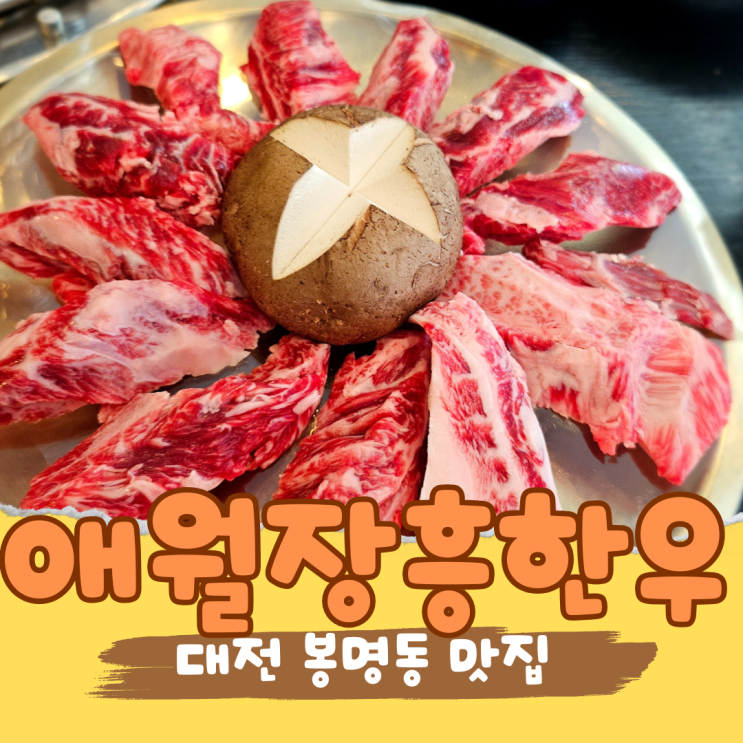 유성 봉명동 숨은 맛집 애월장흥한우에서 소고기 먹고 감탄함