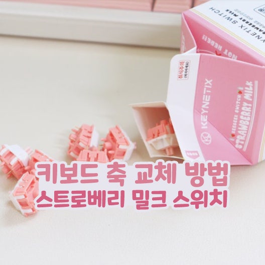  키보드 축 교체 방법 스트로베리 밀크 스위치