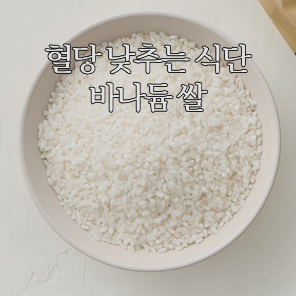 혈당 낮추는 음식 바나듐쌀 효능과 부작용 먹는법