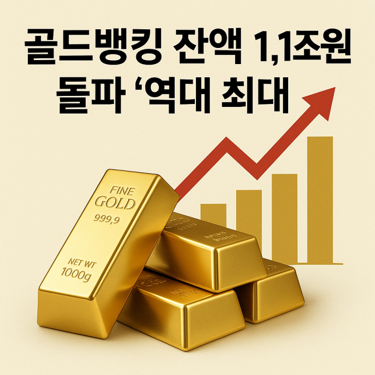  금값 상승에 골드뱅킹 폭증? 잔액 1.1조 돌파한 이유는