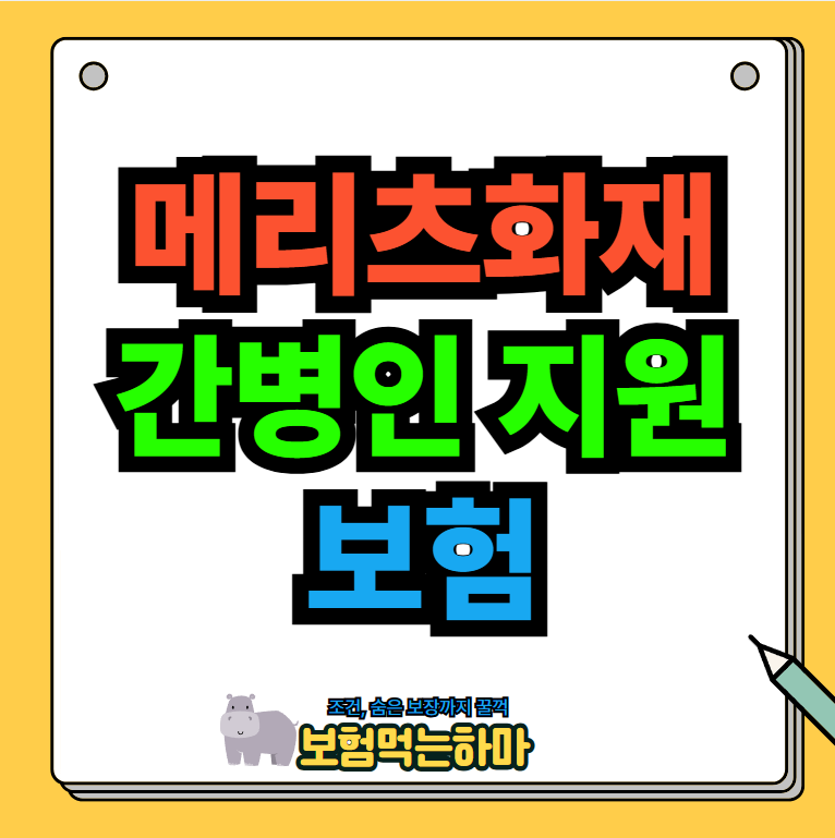 메리츠 간병인보험 지금이 적기입니다.