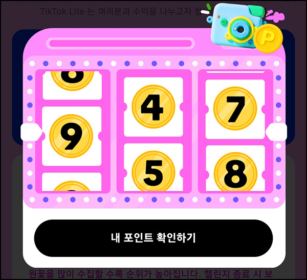 틱톡라이트 룰렛이벤트(랜덤포인트 ~999p)전원~05.12 틱톡라이트 룰렛이벤트(랜덤포인트 ~999p)전원~05.12