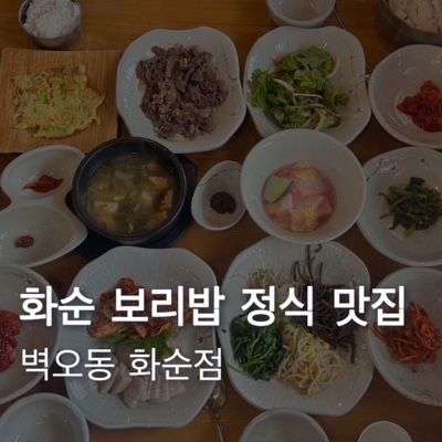  [화순] 보리밥 한정식 맛집 벽오동 웨이팅 가격 후기