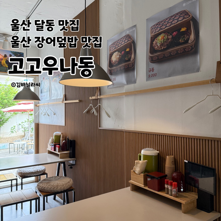  울산 달동 맛집 고고우나동 일본 현지 분위기 장어덮밥 치즈규동 점심 밥집