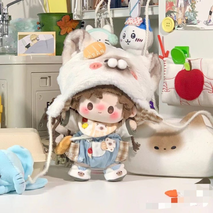  20cm 작은 고양이 토스트 세트 인형옷 아이돌인형옷