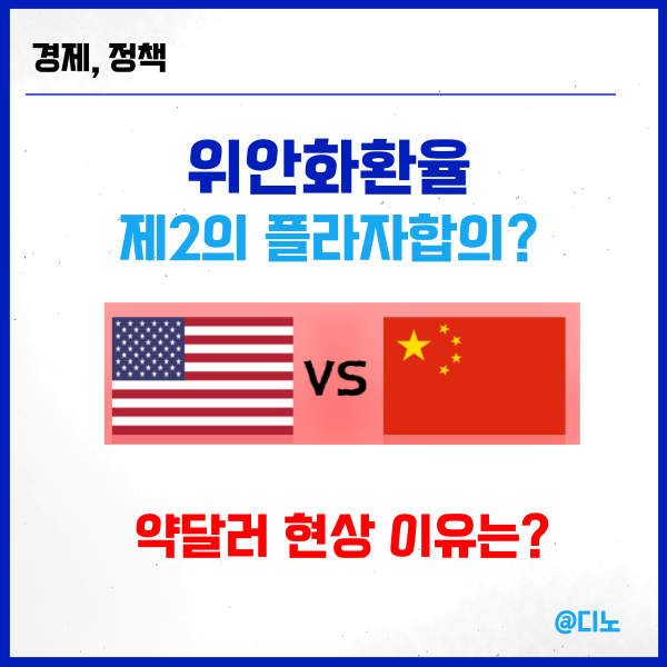위안화 환율과 플라자<b>합의</b> :: <b>미중 무역</b>분쟁, 약달러 효과 이유는?