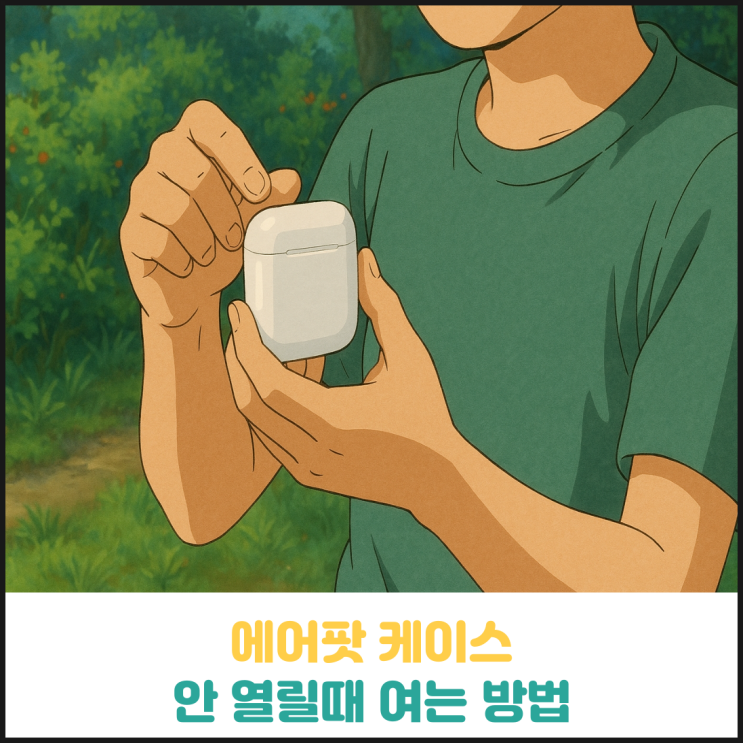 에어팟 케이스 안 열릴때 여는 방법 에어팟 케이스 안 열릴때 여는 방법