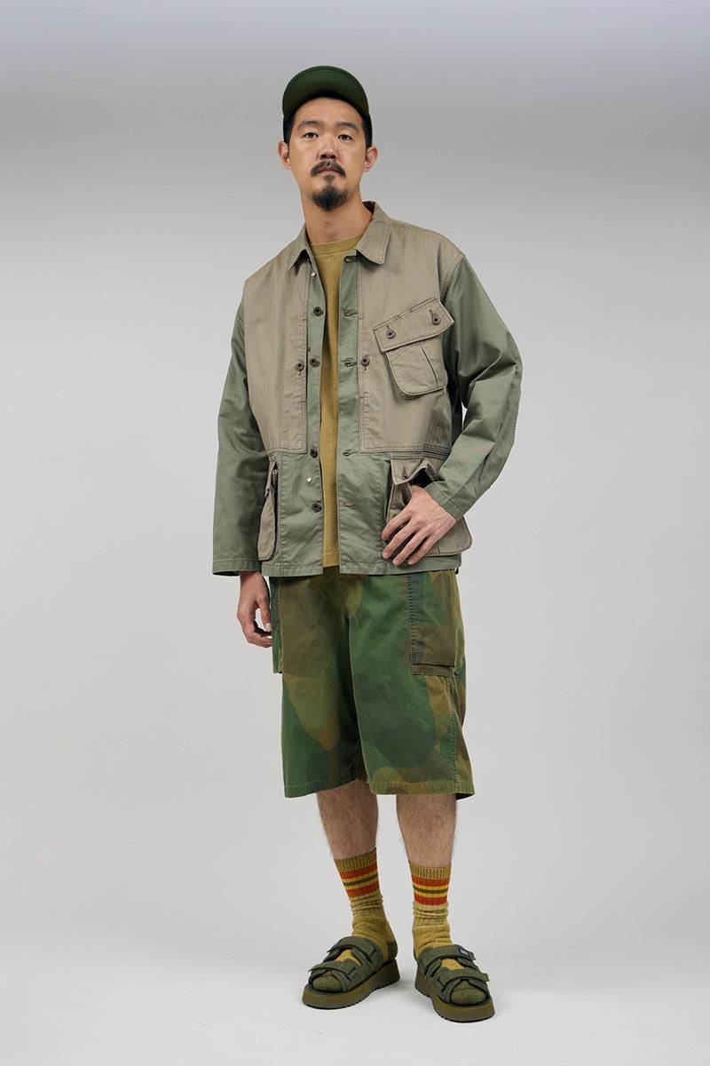 Nigel Cabourn 나이젤카본 M-43 모디파이 숏 팬츠 반바지 M-43 MODIFY SHORT - CAMO