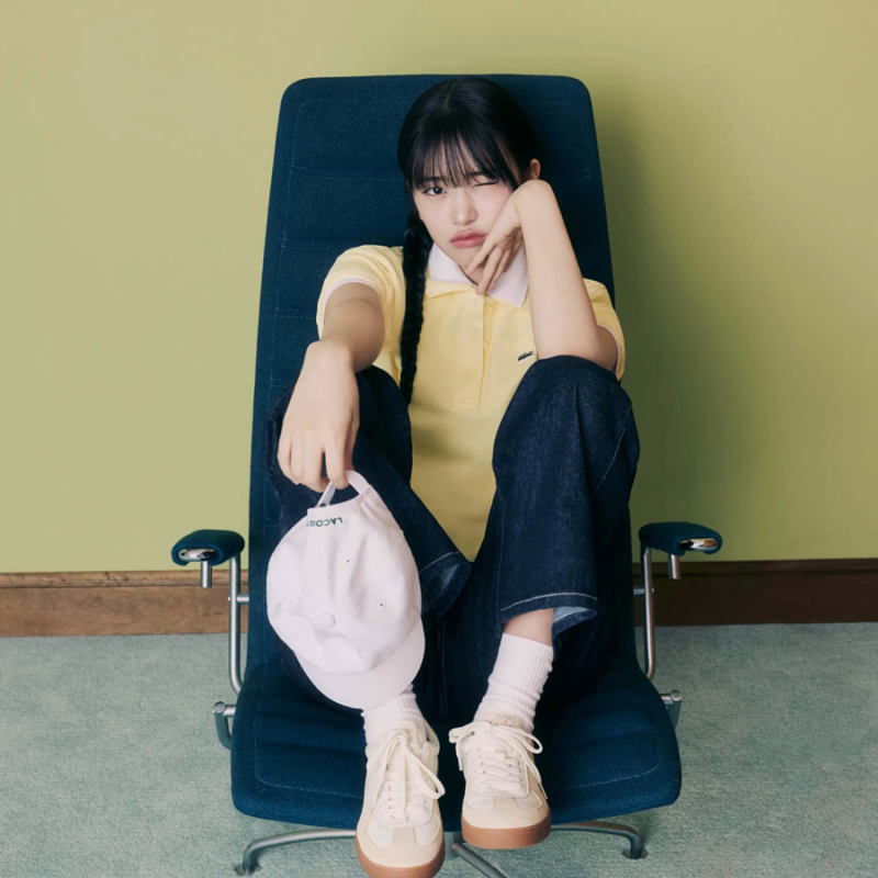 라코스테 니트 반팔 카라티 원피스 안유진 pick 4가지 룩 모음 zip