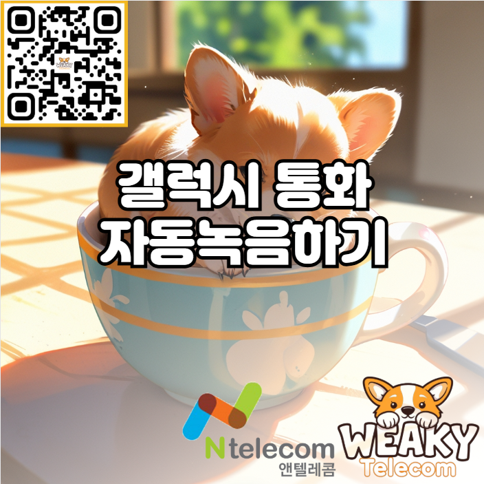  내가 원하는 번호만 갤럭시 통화 자동 녹음 설정하기