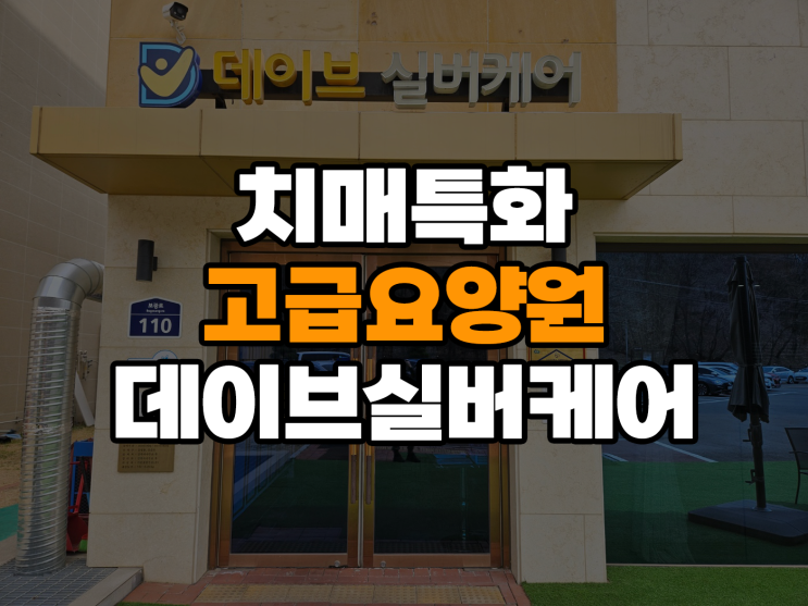  치매요양원 데이브실버케어 방문 후기! 돌봄서비스 내용은?