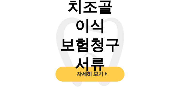  치조골 이식 보험청구 서류, 수술비 실비보험 후기 꿀팁 대공개 - dentalist