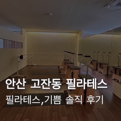  안산 고잔동 필라테스,기쁨 내돈내산 후기 가격