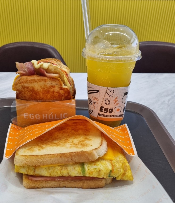  동춘동맛집 에그홀릭 대동월드점 햄치즈토스트