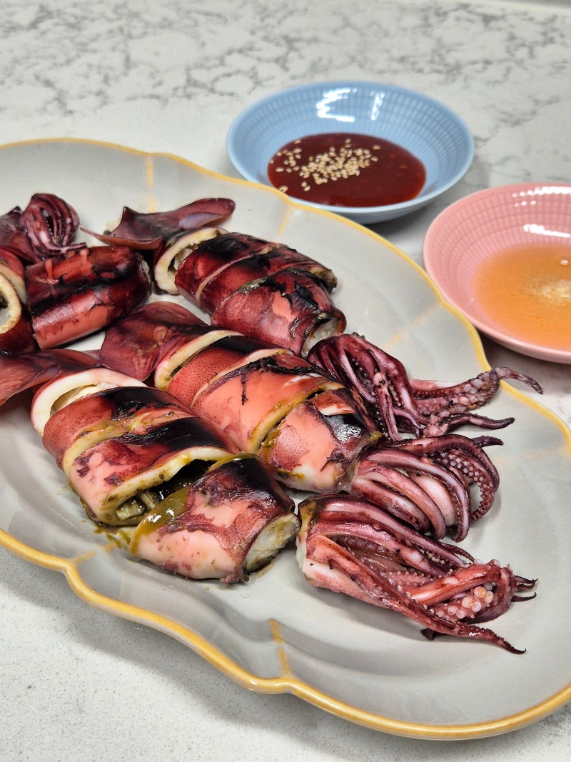 생물 오징어 보관 손질법 총알오징어통찜