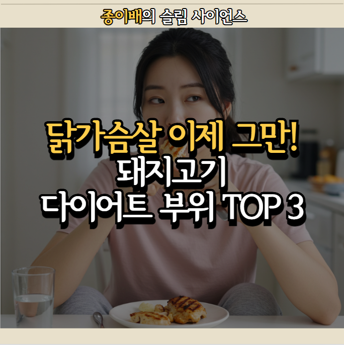  닭가슴살 이제 그만! 돼지고기 다이어트 부위 TOP 3 공개