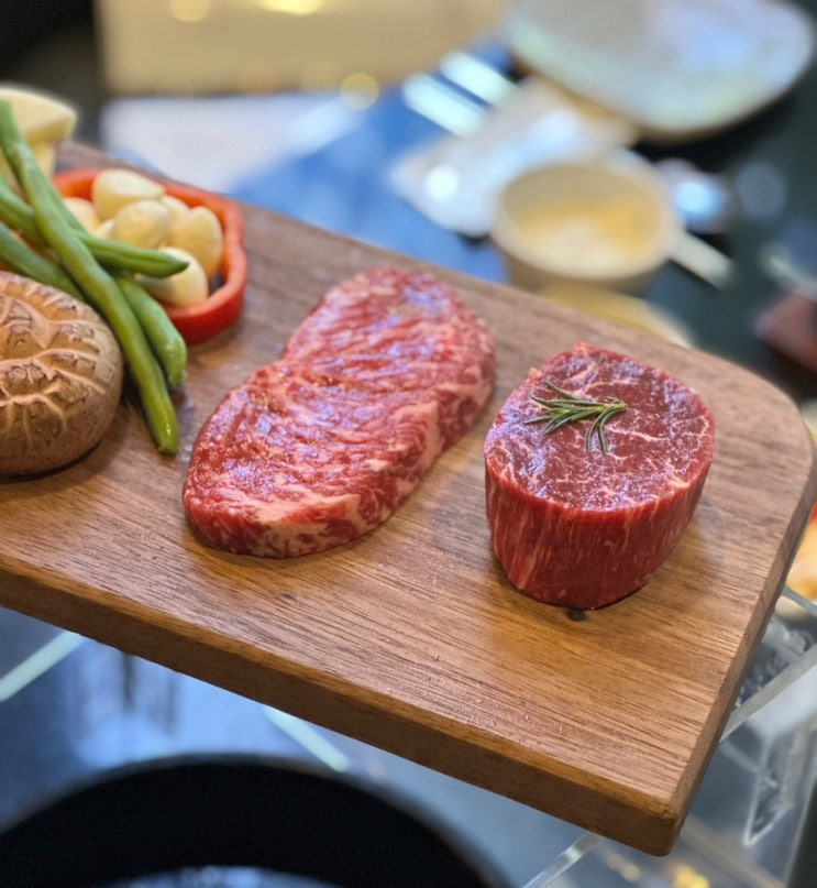 한와담 판교 남서울CC 근처 맛집 가족외식 추천, 소고기 밥집 (아기의자 있음)