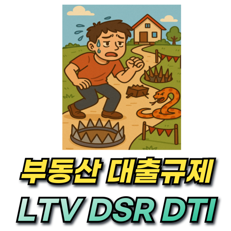  주택담보대출 부동산 대출 규제와 DSR 40% LTV 60% DTI 60%