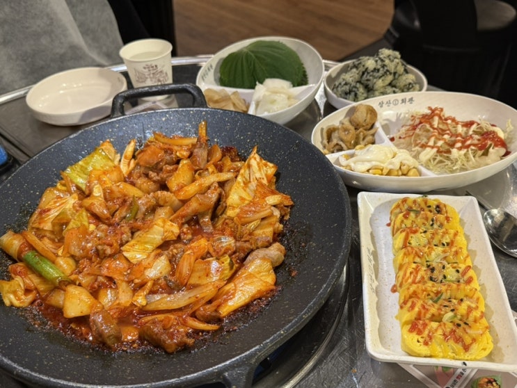 [용산 맛집] 노포 감성 가성비 좋은 회식 장소 고기집 <삼산회관 신용산점>