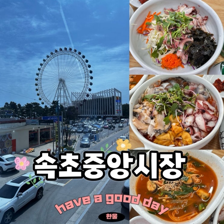  속초중앙시장맛집 속초항아리물회 속초아이대관람차 근처 물회 맛집 통창 뷰 좋음