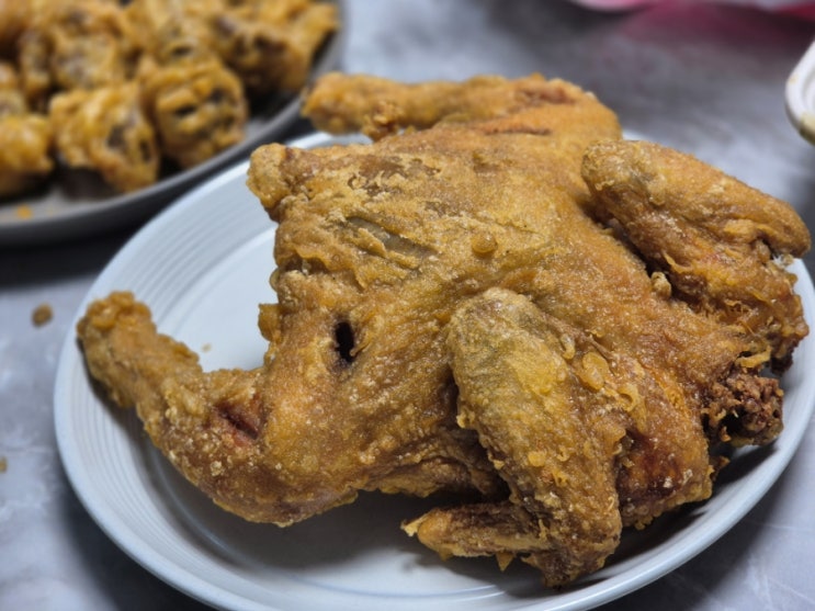  용인 죽전 고소한 영계소문옛날통닭 배달 후기