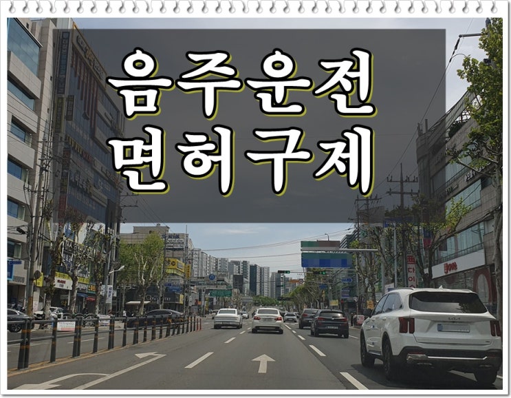 혈중알콜농도 음주운전 0.046% 재범 정지 수치로 2년 면허취소