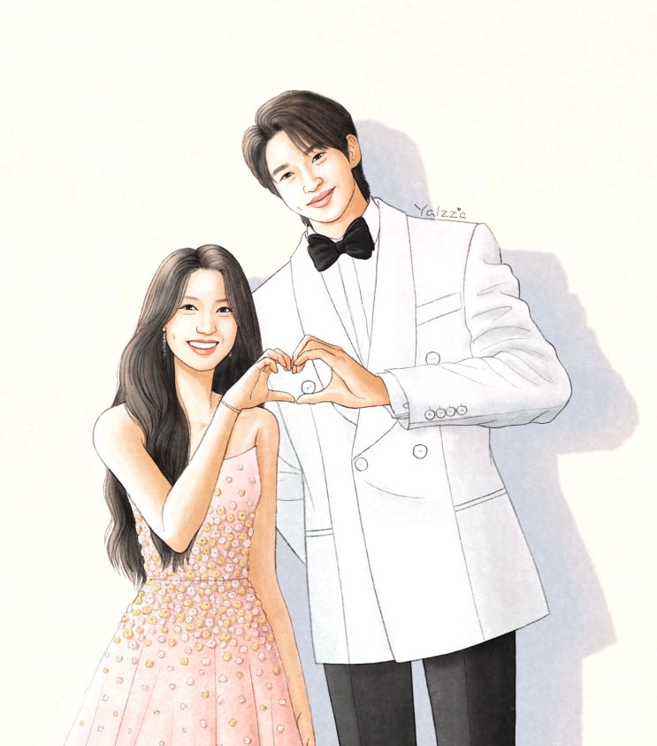 인기상 <b>솔선 커플</b> / <b>변우석</b> & <b>김혜윤</b> / Coloring Page : soljae