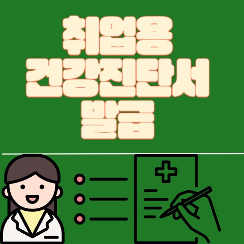  취업용 건강진단서 발급 선원·요양보호사·국제결혼 준비 가이드