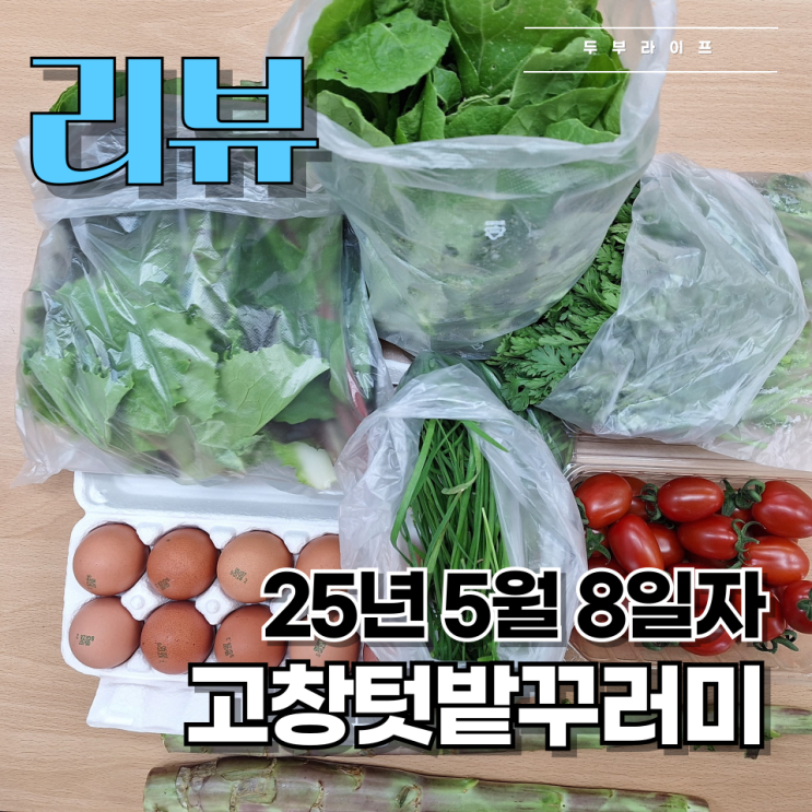  [리뷰] 고창텃밭꾸러미(25년 5월 8일자) 후기