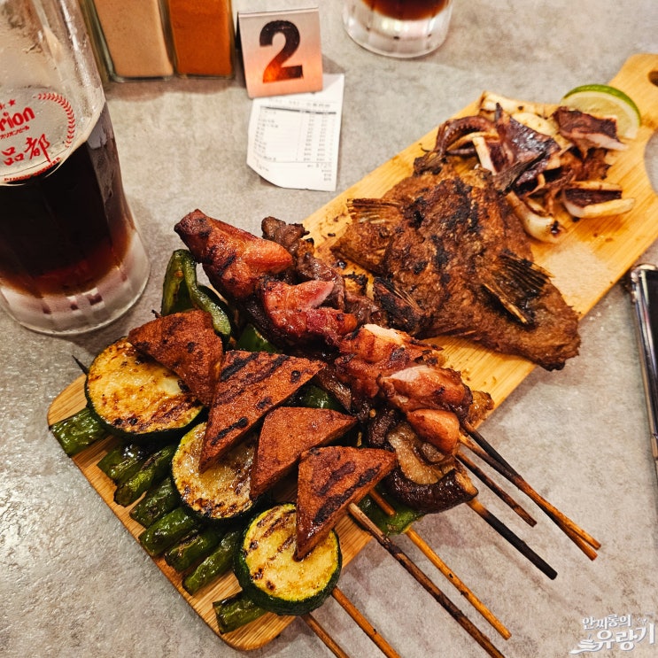  타이베이 품도꼬치 오리온 생맥주가 있는 대만식 꼬치구이 전문점