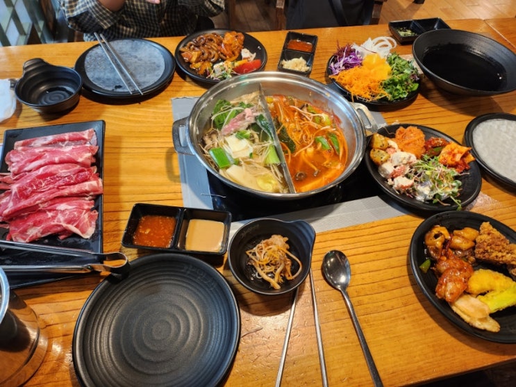  가인채 강동 샤브샤브 무한리필 가성비 좋아요