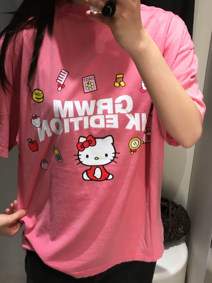  【ZARA】 헬로키티 덕후가 입어본 자라 HELLO KITTY 반팔 티셔츠 후기