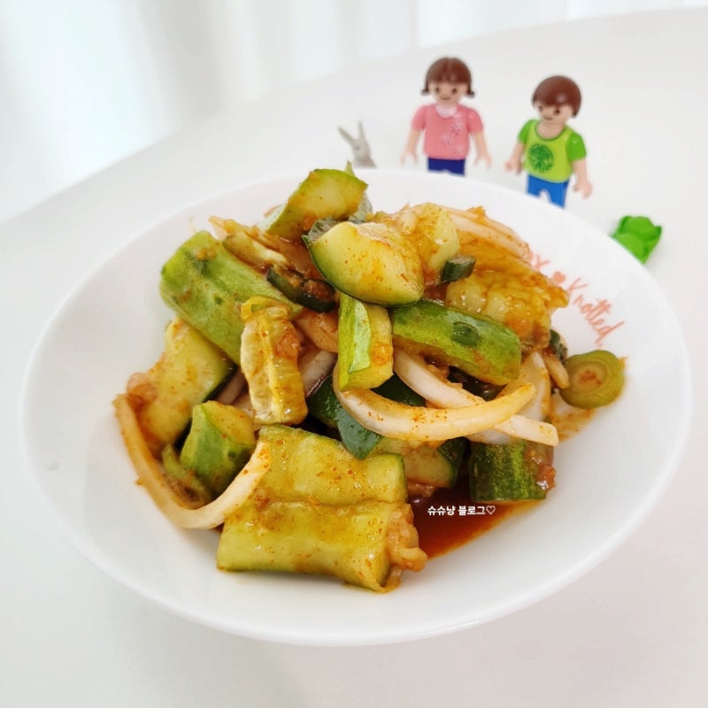 류수영 오이무침 초간단 반찬 편스토랑 레시피
